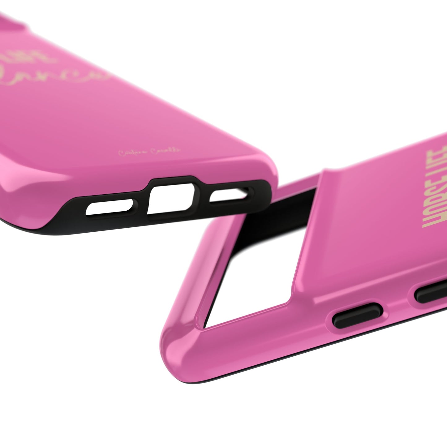 Horse Life Balance Phone Case - Pink Tough Protective Cover