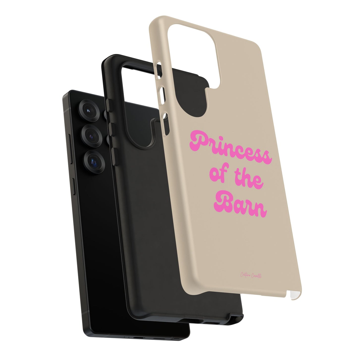 Phone Case — "Princess of the Barn" Pink Script Protective Tough Case