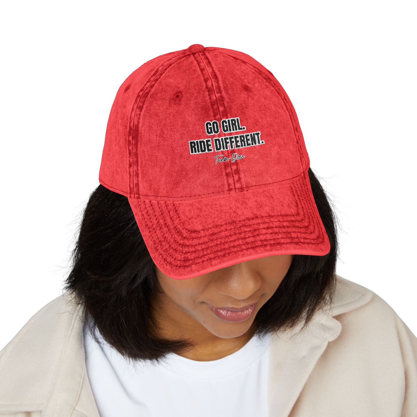 Go Girl. Ride Different Cappy personalisiert