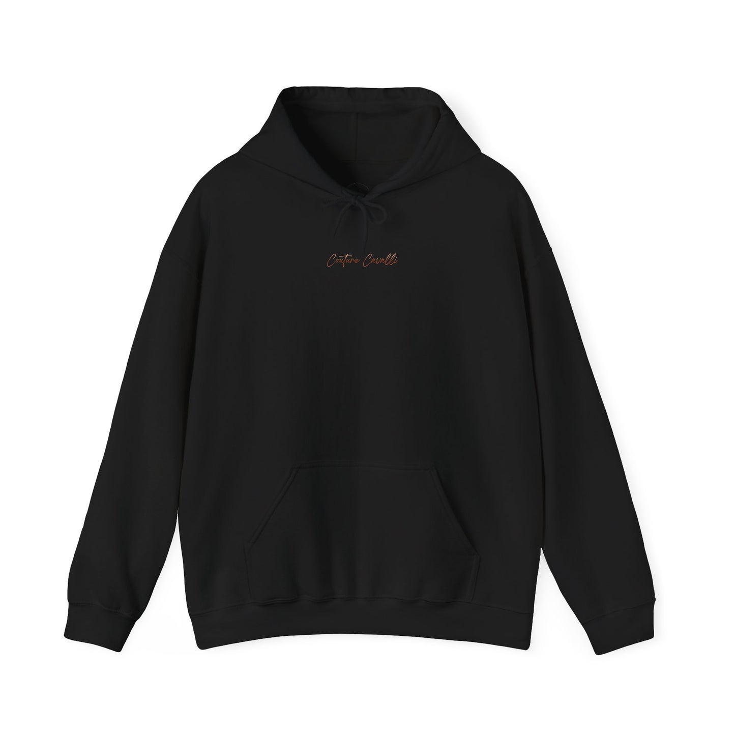 Horse First Hoodie — Equestrian White Pullover with 'Horse First.' Gold Script