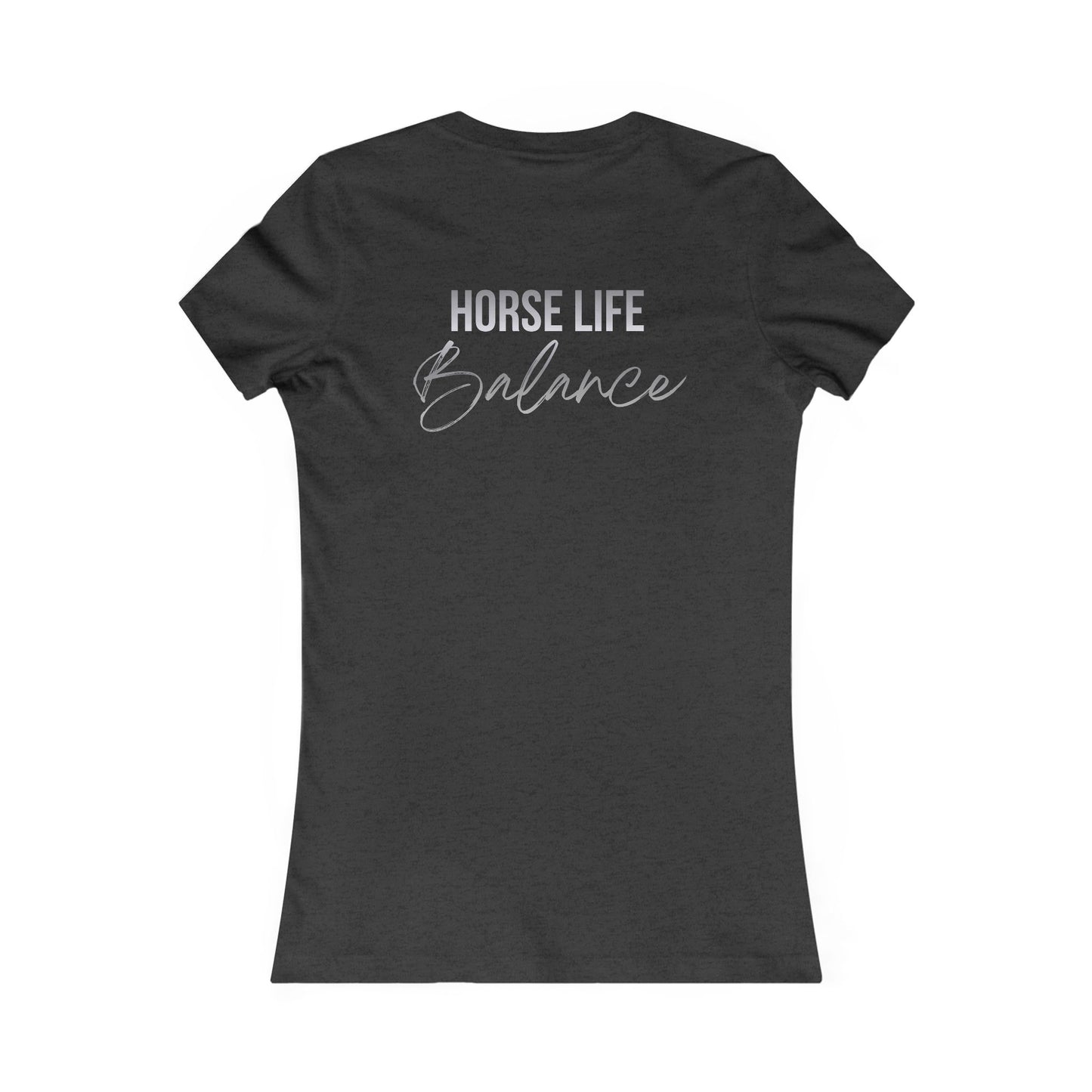 Horse Life Balance Women's Tee – Cute Minimal Equestrian T-Shirt