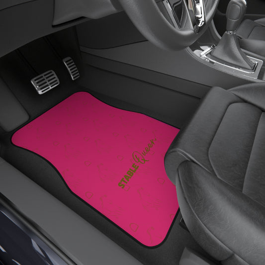 Stable Queen Auto Fußmatten für Pferdeliebhaberinnen I Couture Cavalli Must-Have I Reiter Geschenk I Social Media Love I Pink Horse Girl