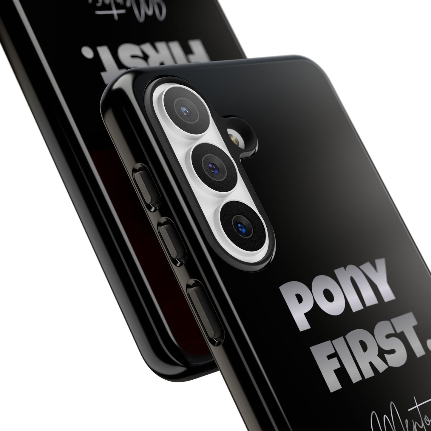Pony First Matte Tough Phone Case – Equestrian Motivational Phone Cover