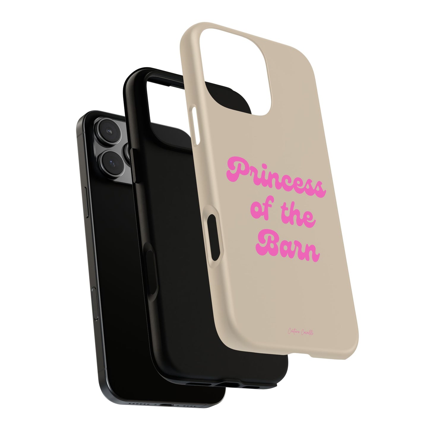 Phone Case — "Princess of the Barn" Pink Script Protective Tough Case
