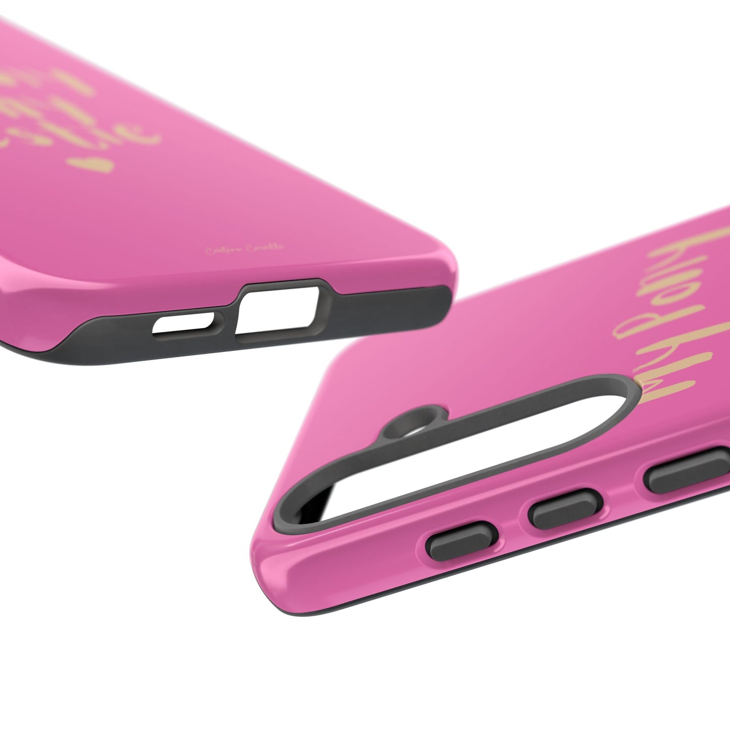 Pink 'My Pony Is My Bestie' Tough Phone Case I Handyhülle I Personalisiert mit Ponynamen