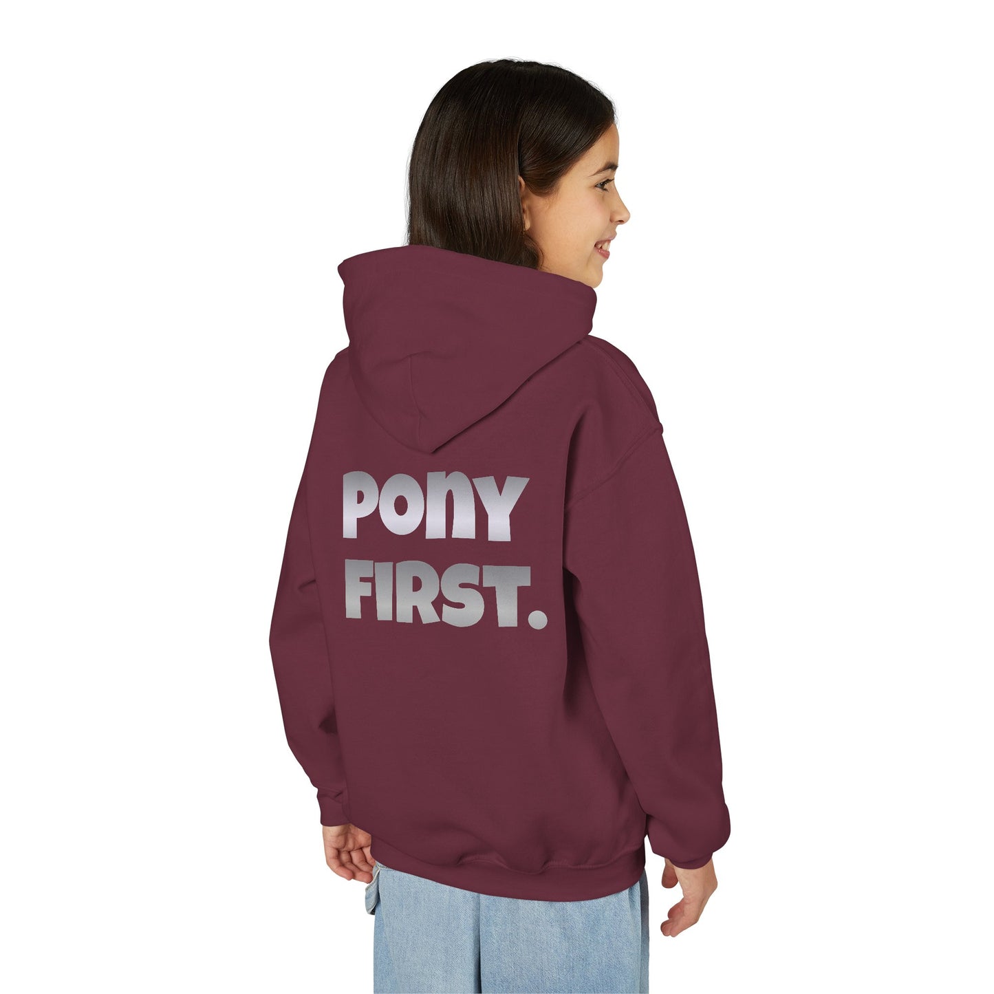 Pony First Kinder-Hoodie – Personalisiert für kleine Stallhelden