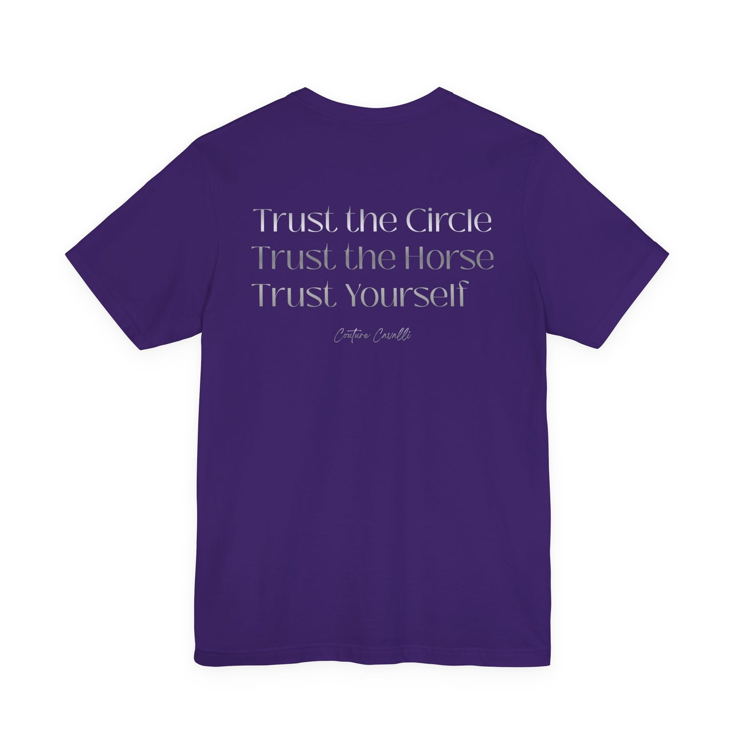 Trust the Circle Voltigieren T-Shirt – Minimalistischer Statement Print