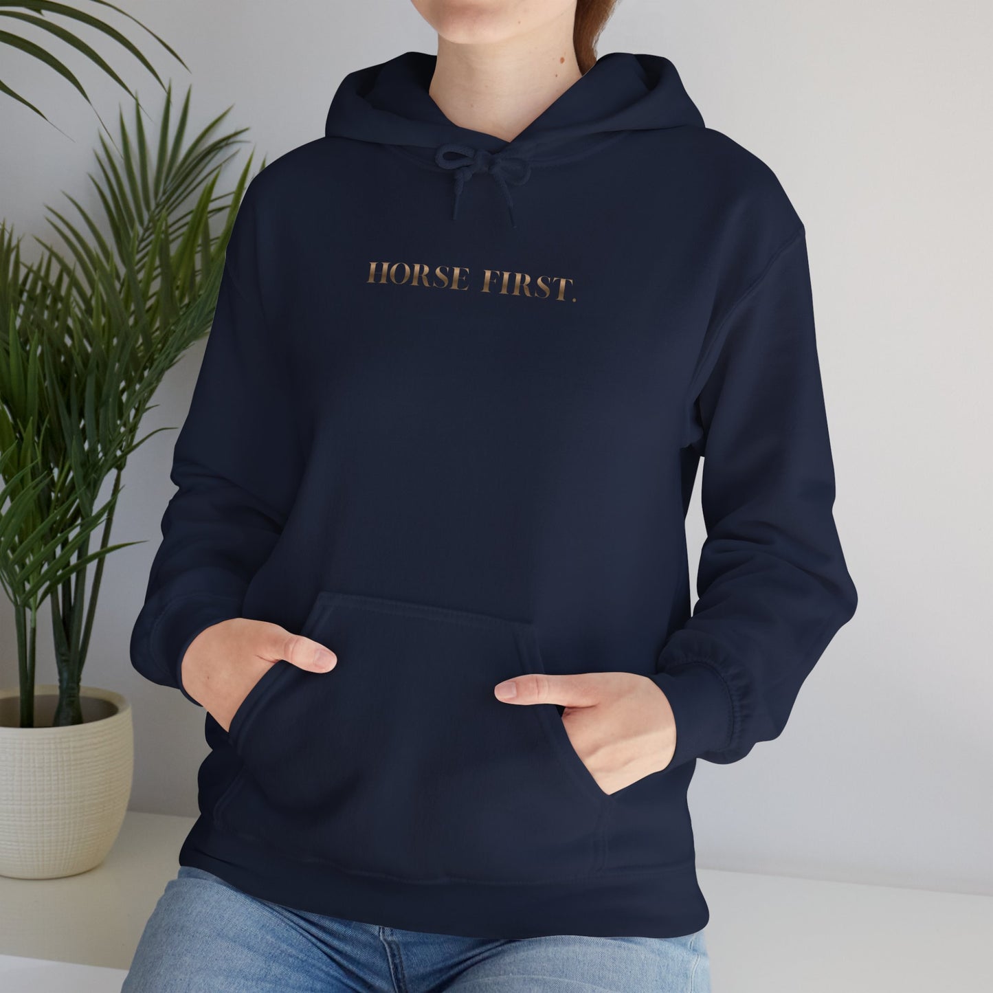 Hoodie — 'Horse First' Minimalist Equestrian Pullover