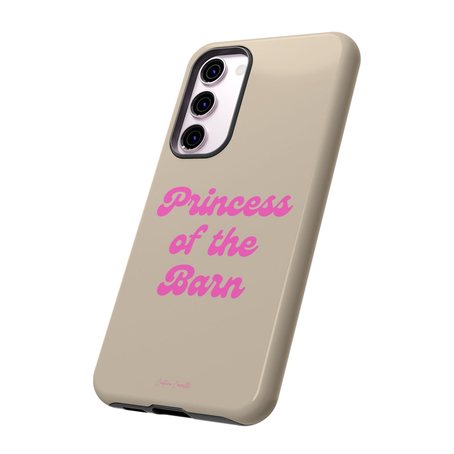 Phone Case — "Princess of the Barn" Pink Script Protective Tough Case