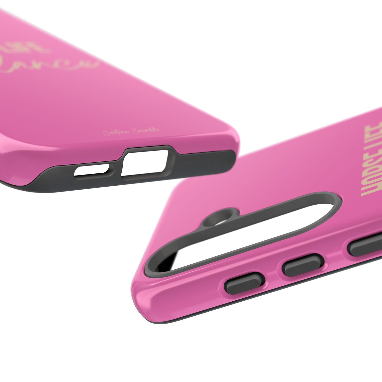 Horse Life Balance Phone Case - Pink Tough Protective Cover