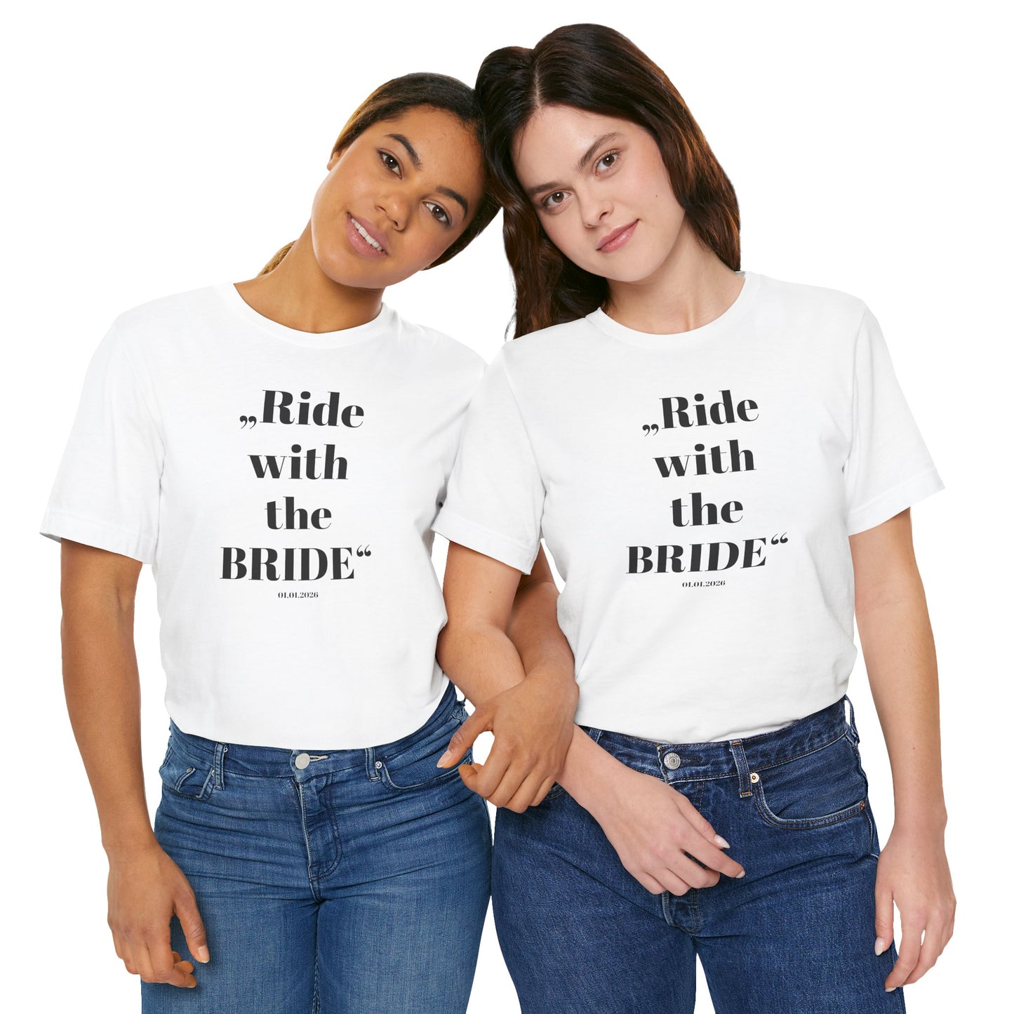 Ride with the Bride  - Shirt I Horse Girl Bridesmaid Tee I Wedding Squad Shirt I Junggesellinnen Abschied T-Shirt