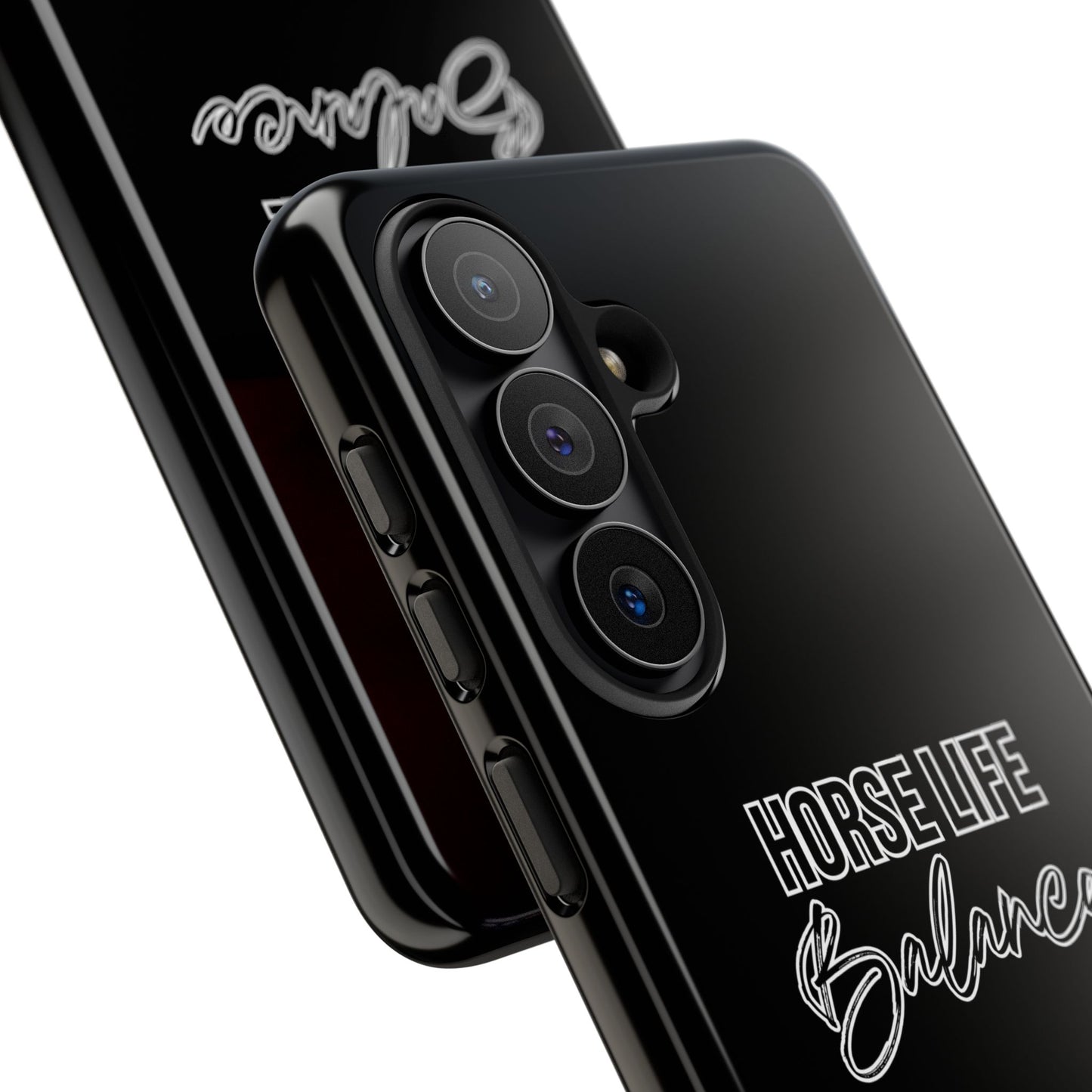 Phone Case - "Horse Life Balance" Glossy Tough Protective Case for Equestrians