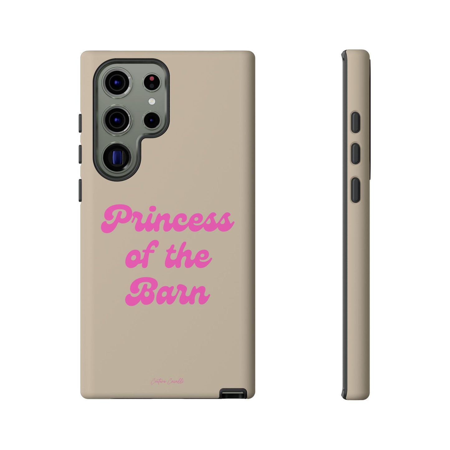 Phone Case — "Princess of the Barn" Pink Script Protective Tough Case