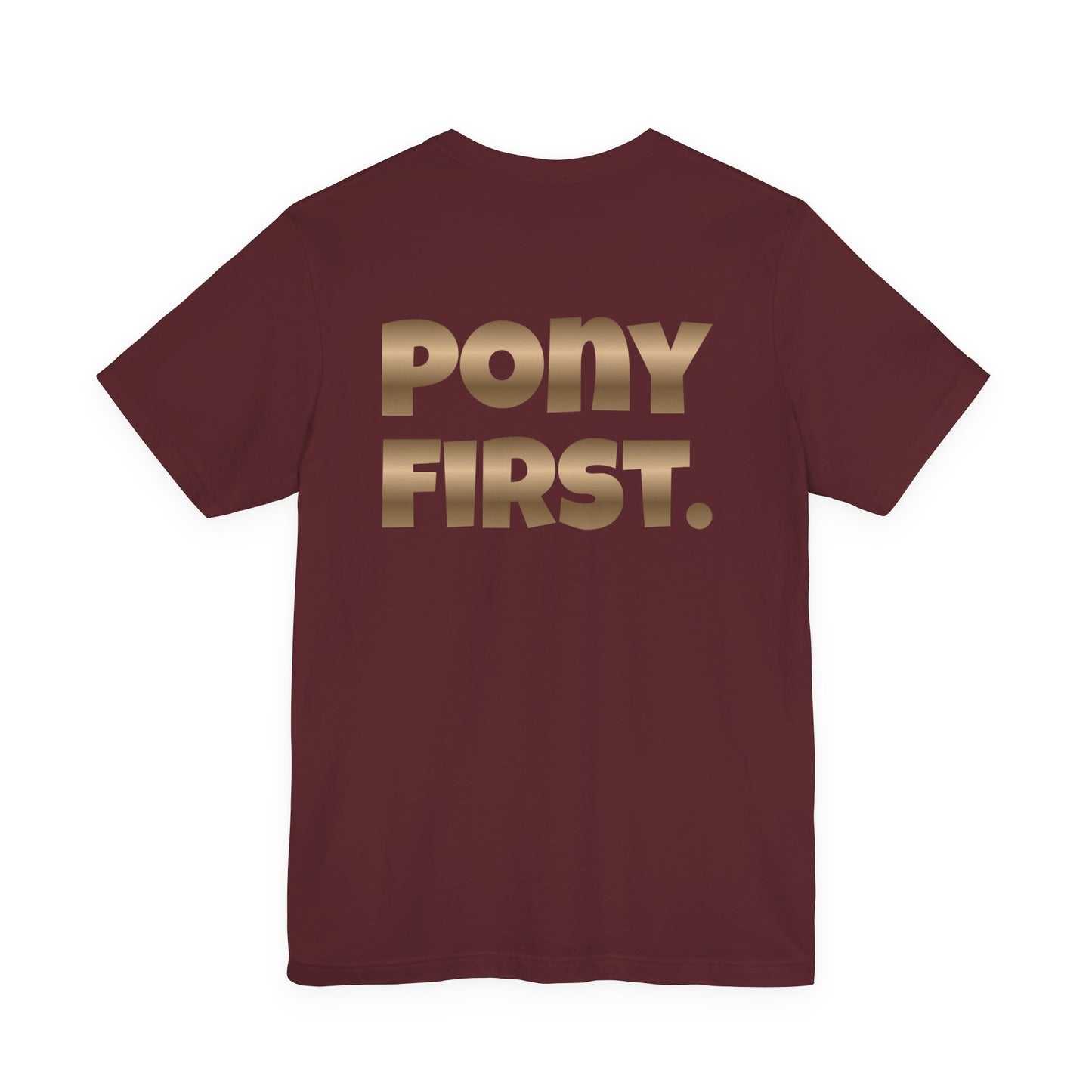 Pony First T-Shirt mit Rückenprint I auf Wunsch mit Ponyname personalisiert