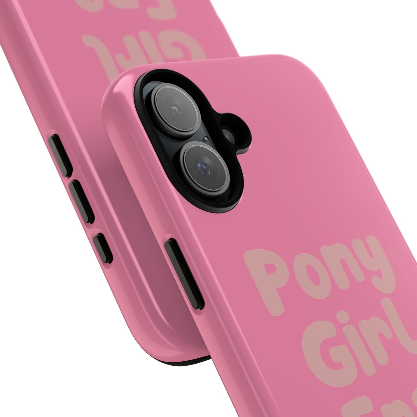 Pony Girl Era Phone Case — Pink Retro Text Protective Tough Case