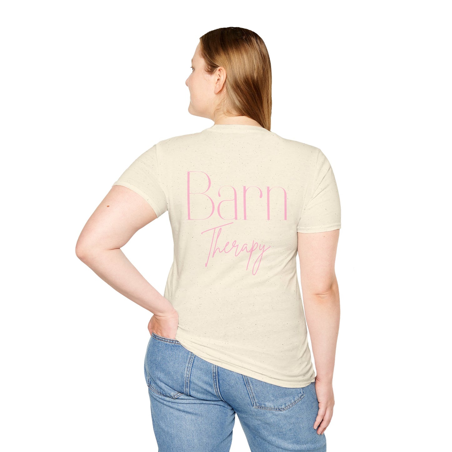 Barn Therapy T-Shirt | Reitsport Statement Shirt für Pferdeliebhaber | Equestrian Lifestyle Tee | Stall & Horse Lover Gift