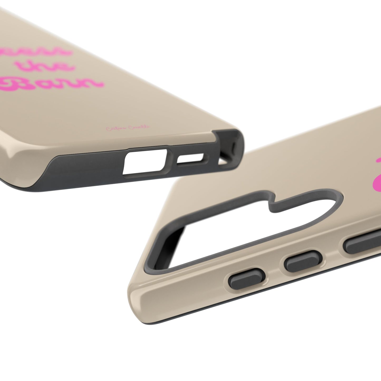 Phone Case — "Princess of the Barn" Pink Script Protective Tough Case