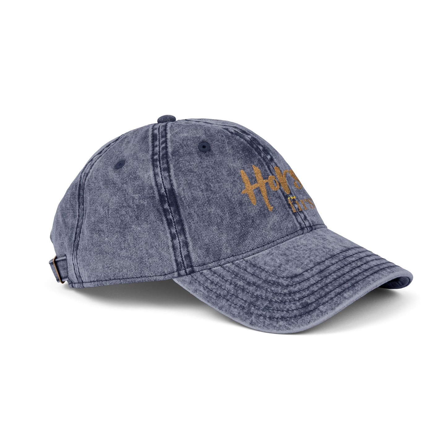 Horse first.Cap - Embroidered Vintage Cap