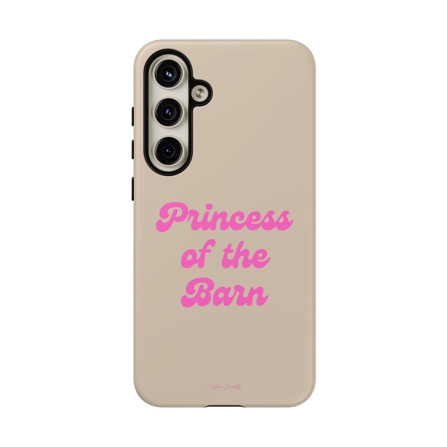 Phone Case — "Princess of the Barn" Pink Script Protective Tough Case