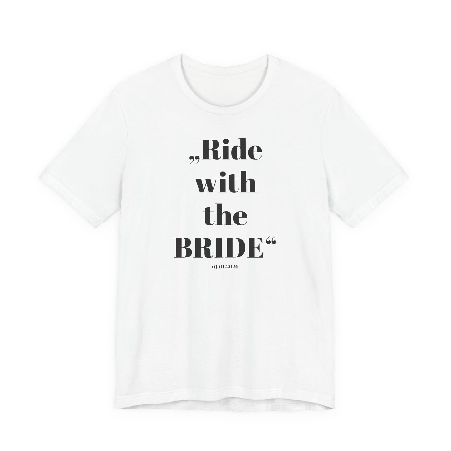 Ride with the Bride  - Shirt I Horse Girl Bridesmaid Tee I Wedding Squad Shirt I Junggesellinnen Abschied T-Shirt