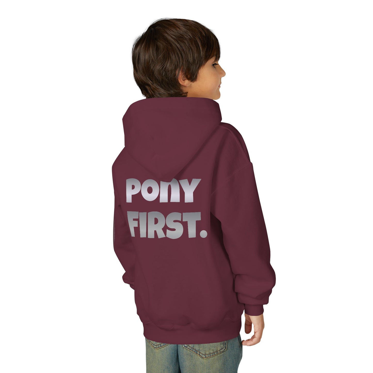 Pony First Kinder-Hoodie – Personalisiert für kleine Stallhelden