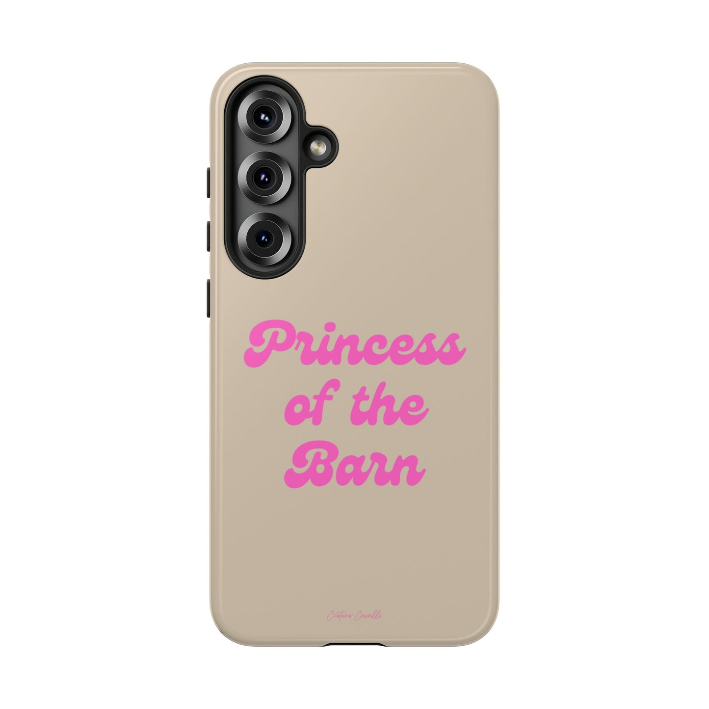 Phone Case — "Princess of the Barn" Pink Script Protective Tough Case