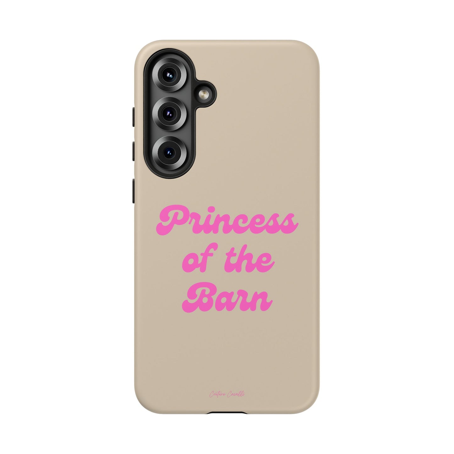 Phone Case — "Princess of the Barn" Pink Script Protective Tough Case