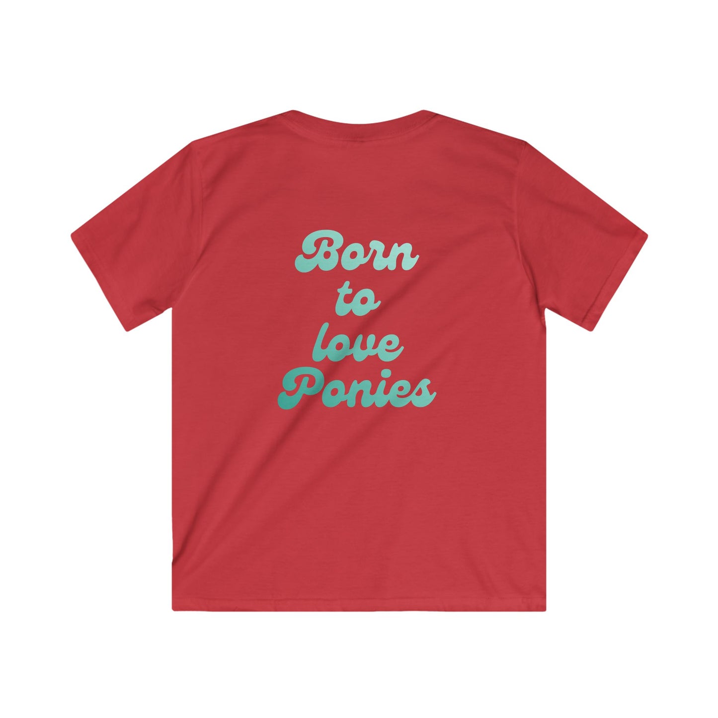 Born to Love Ponies Kinder T-Shirt – Süßes Pferde Shirt | Reitsport Outfit | Stall Lieblingsshirt