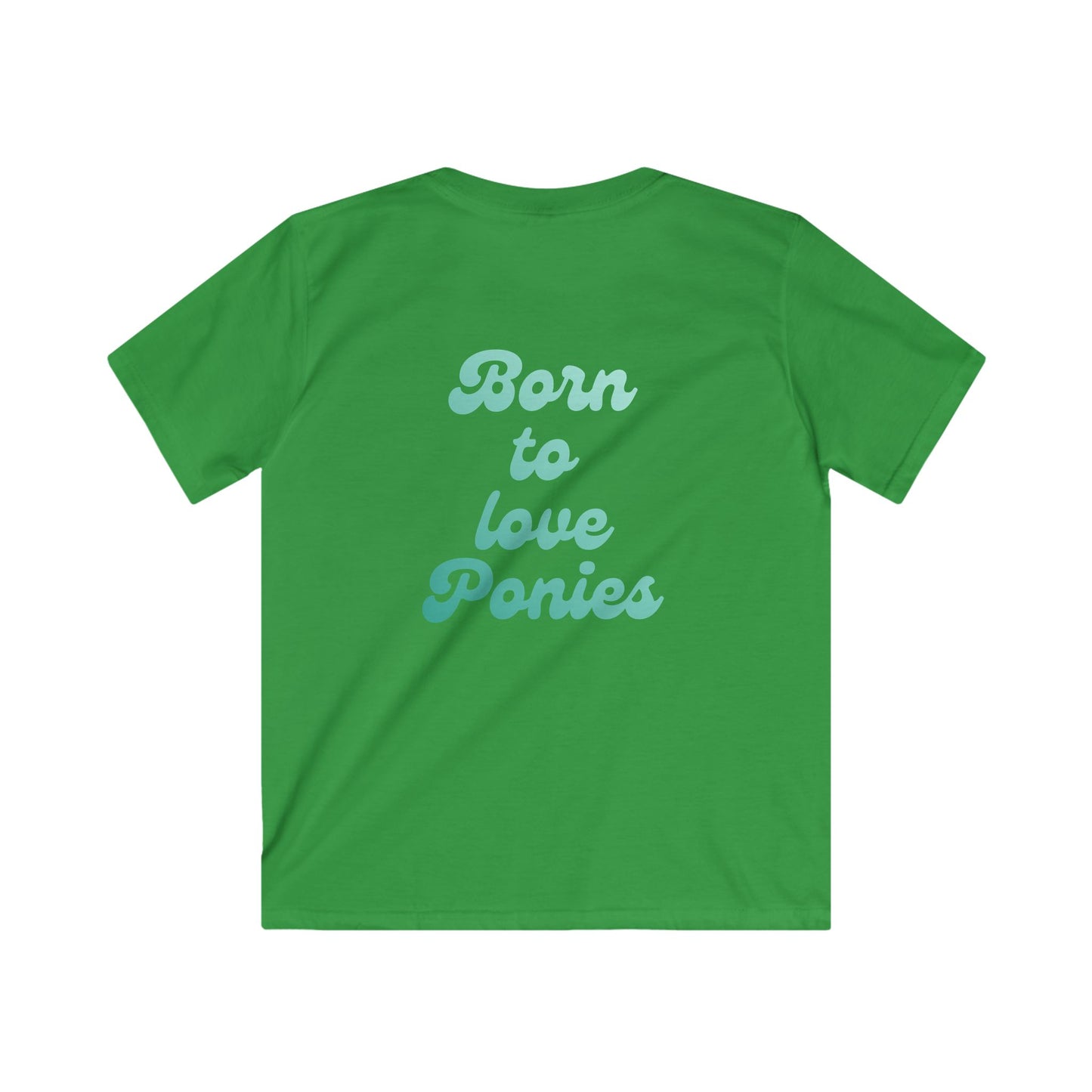 Born to Love Ponies Kinder T-Shirt – Süßes Pferde Shirt | Reitsport Outfit | Stall Lieblingsshirt