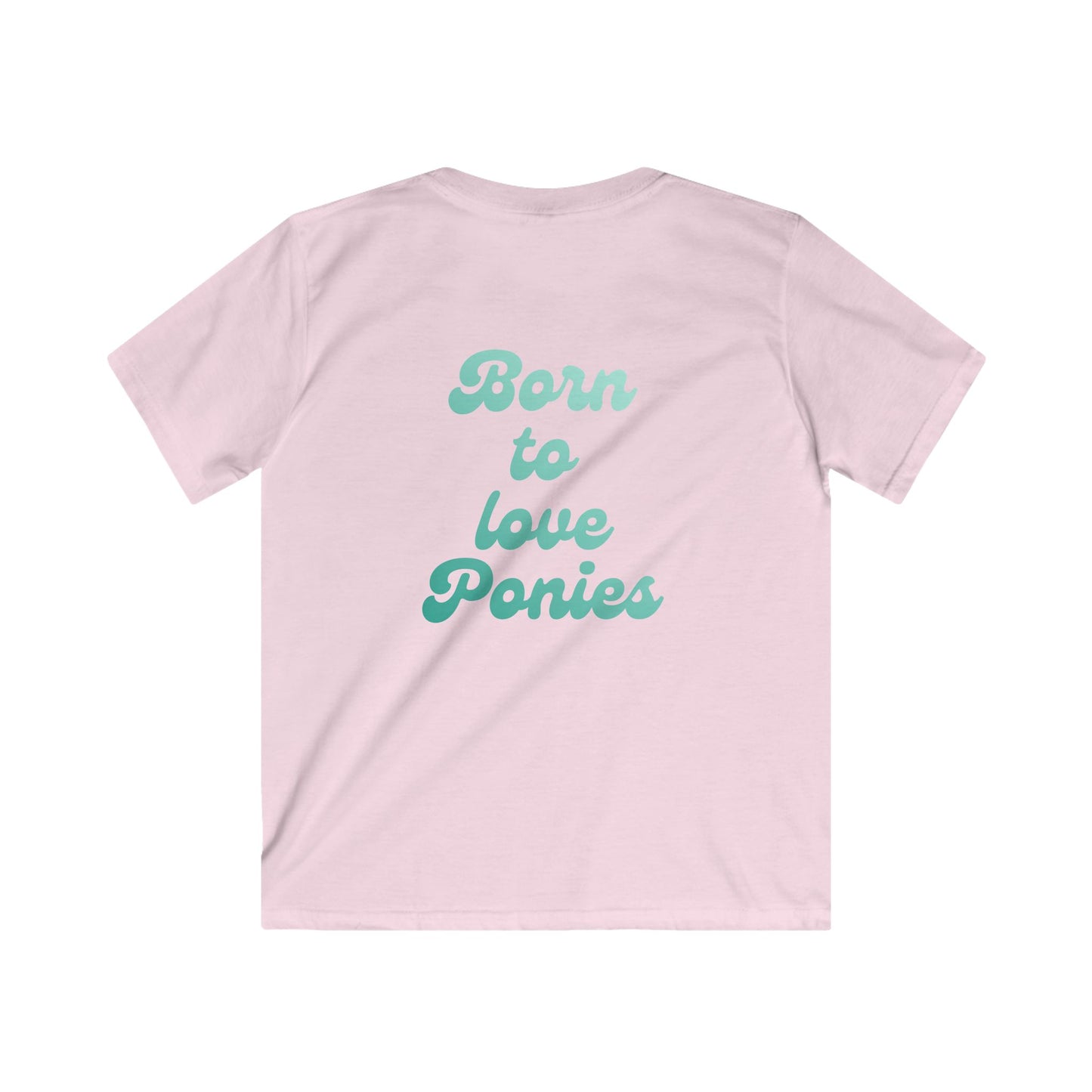 Born to Love Ponies Kinder T-Shirt – Süßes Pferde Shirt | Reitsport Outfit | Stall Lieblingsshirt