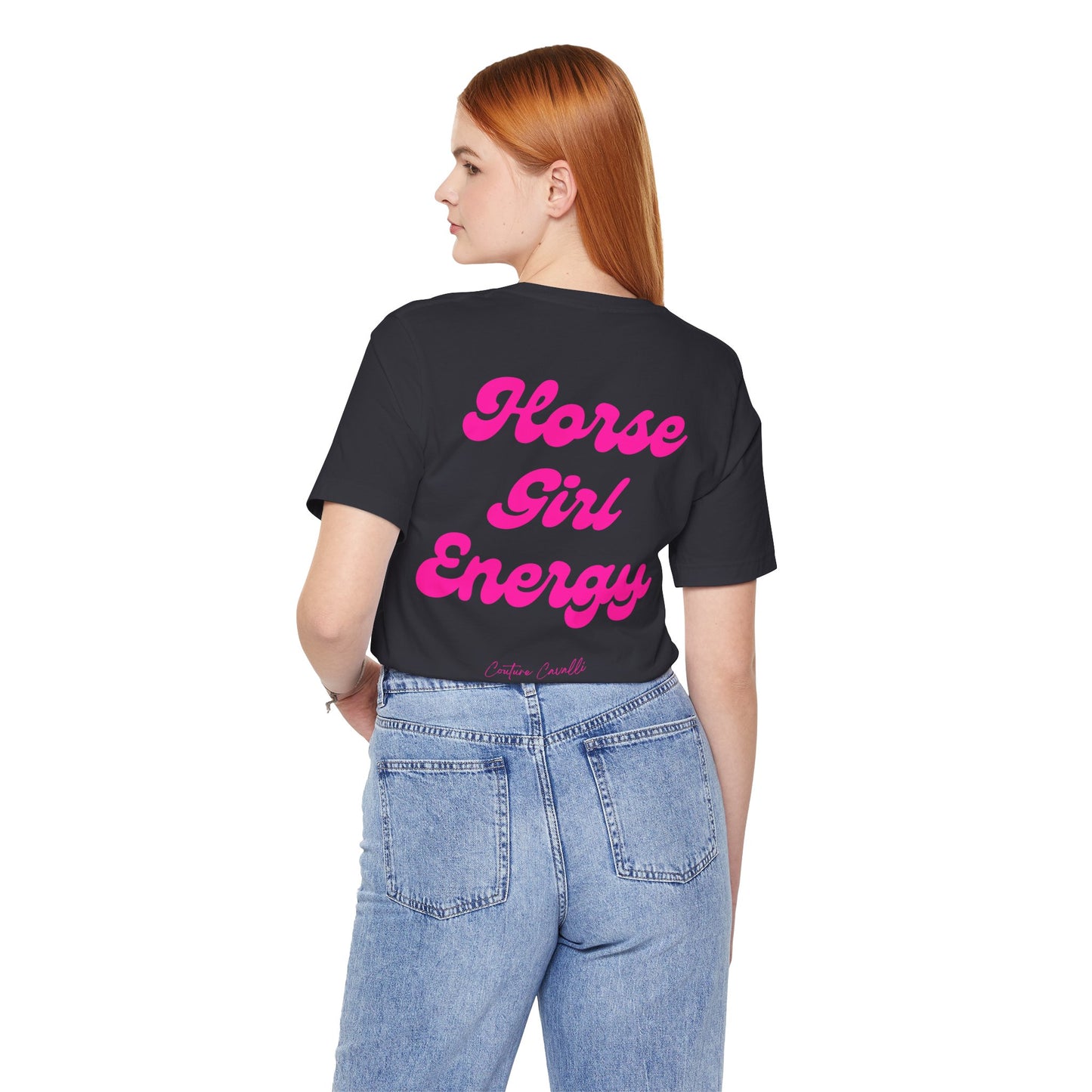 Horse Girl Energy T-Shirt – Ästhetisches Reiter Shirt für Pferdemädchen und Reiterinnen