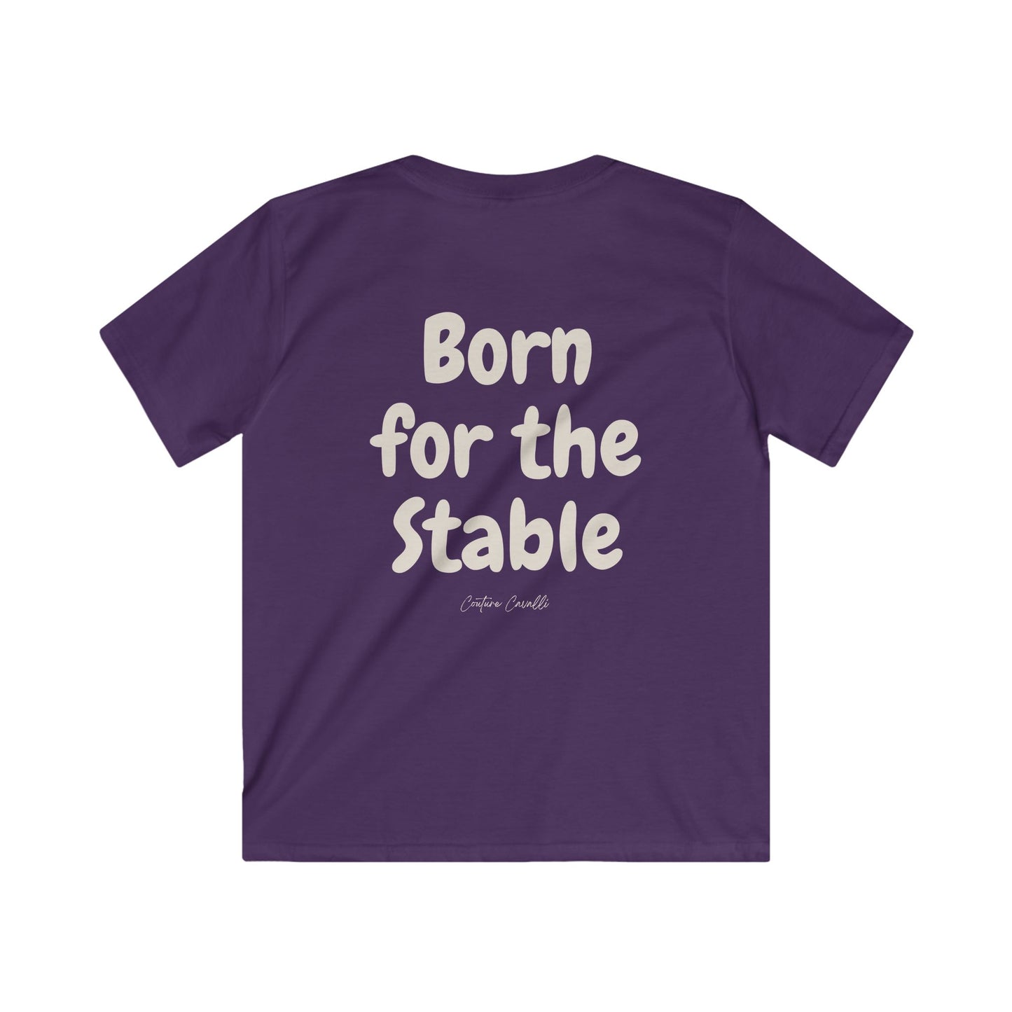 Kids Tee — "Born for the Stable" Horse Lover Shirt