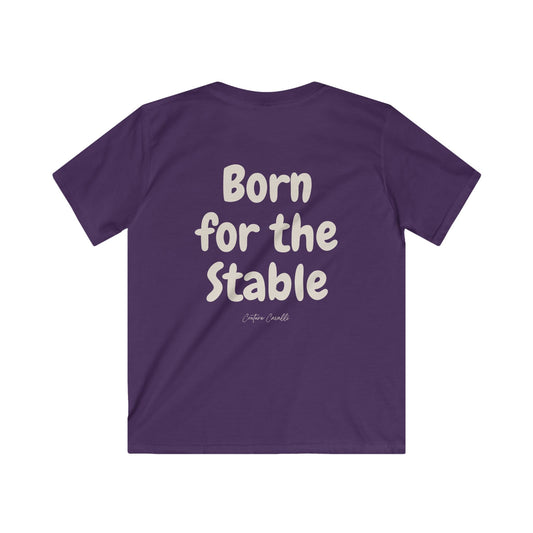 Kids Tee — "Born for the Stable" Horse Lover Shirt