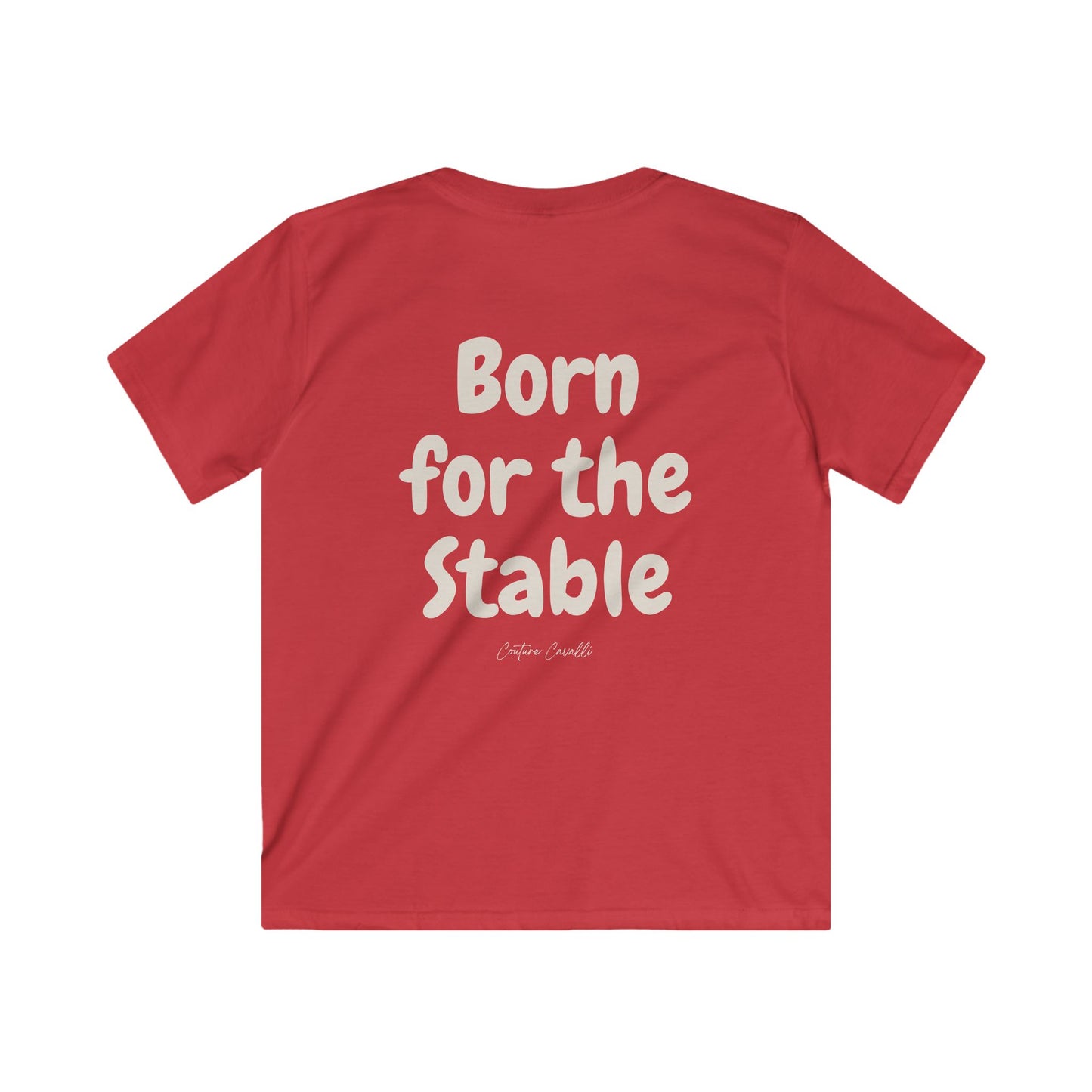 Kids Tee — "Born for the Stable" Horse Lover Shirt