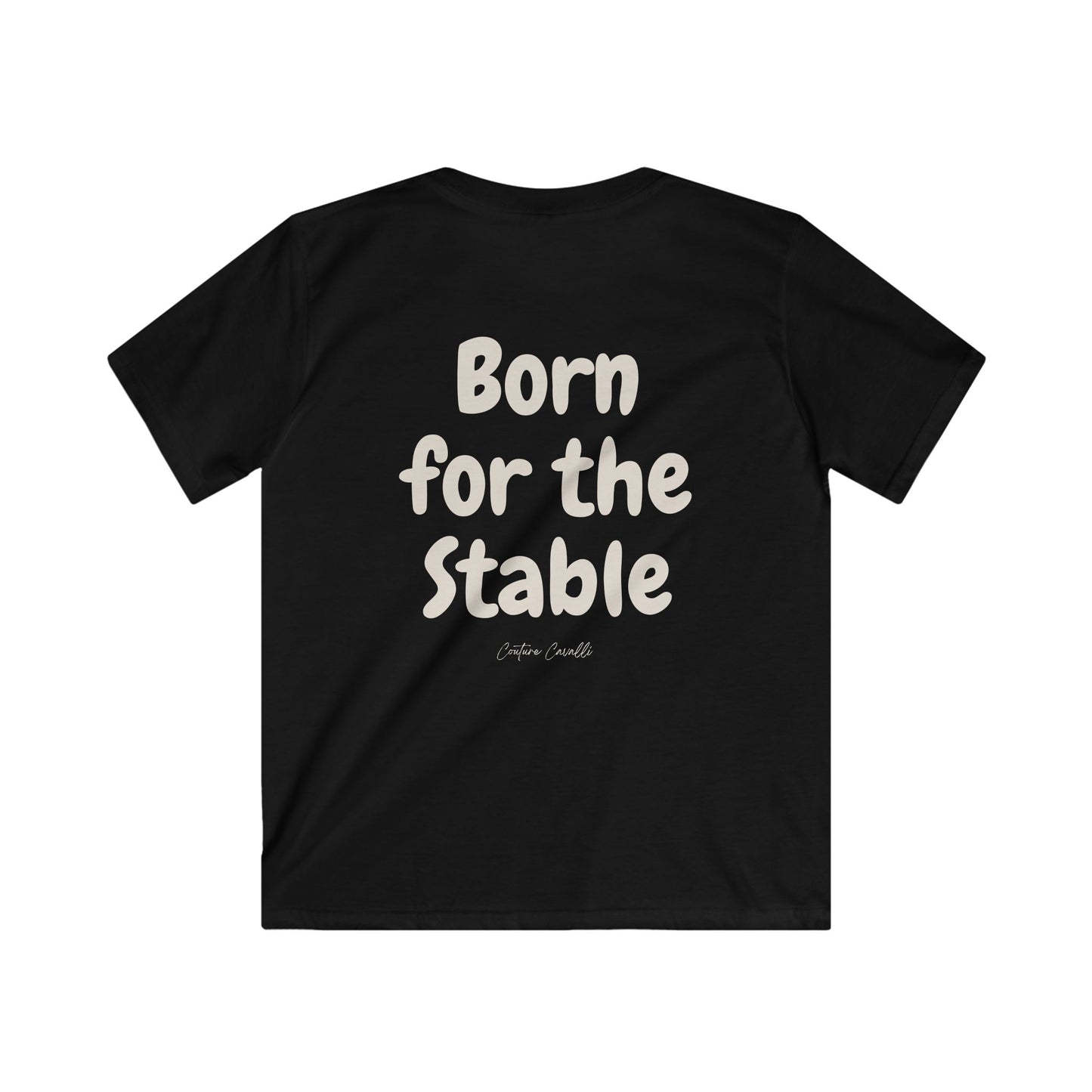 Kids Tee — "Born for the Stable" Horse Lover Shirt