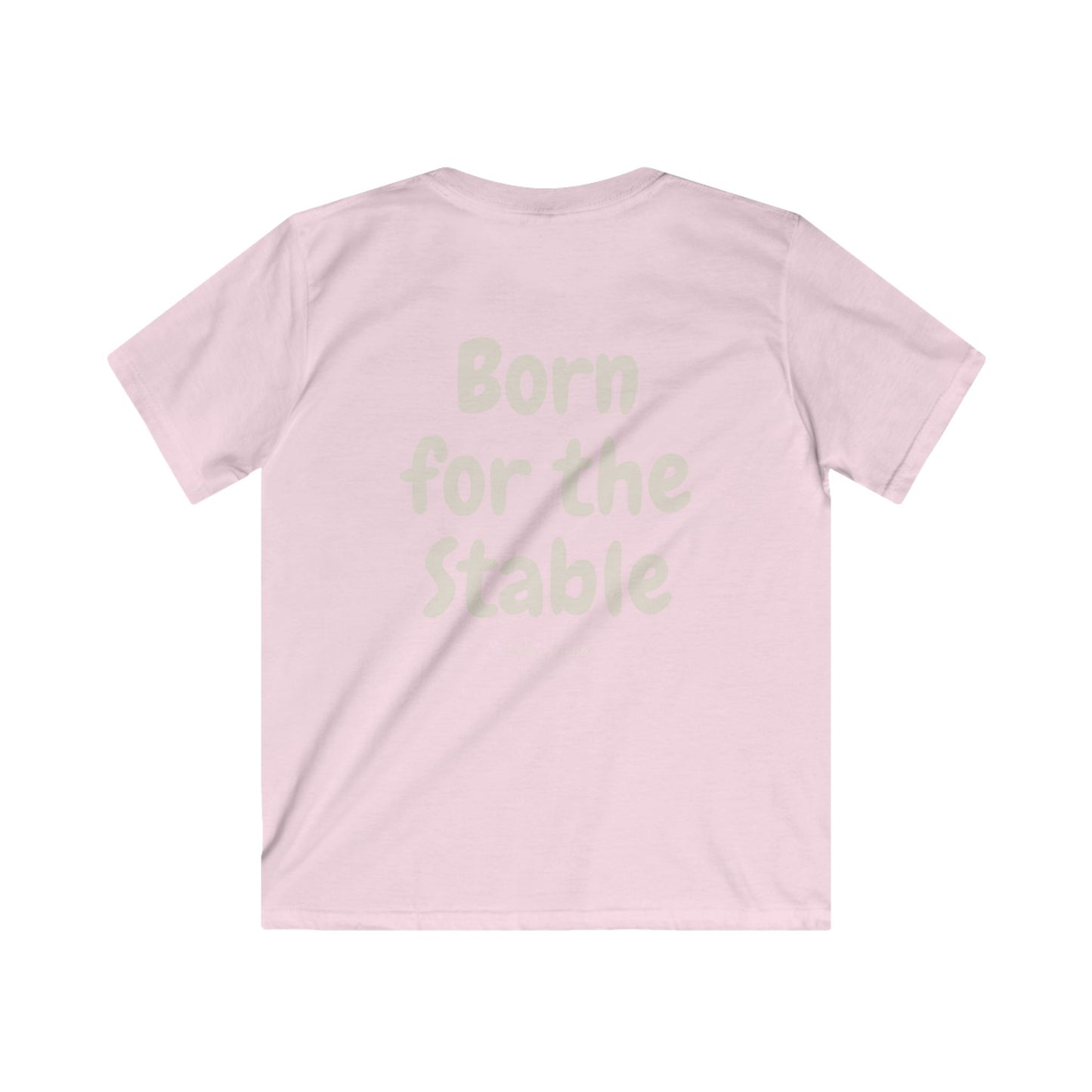 Kids Tee — "Born for the Stable" Horse Lover Shirt