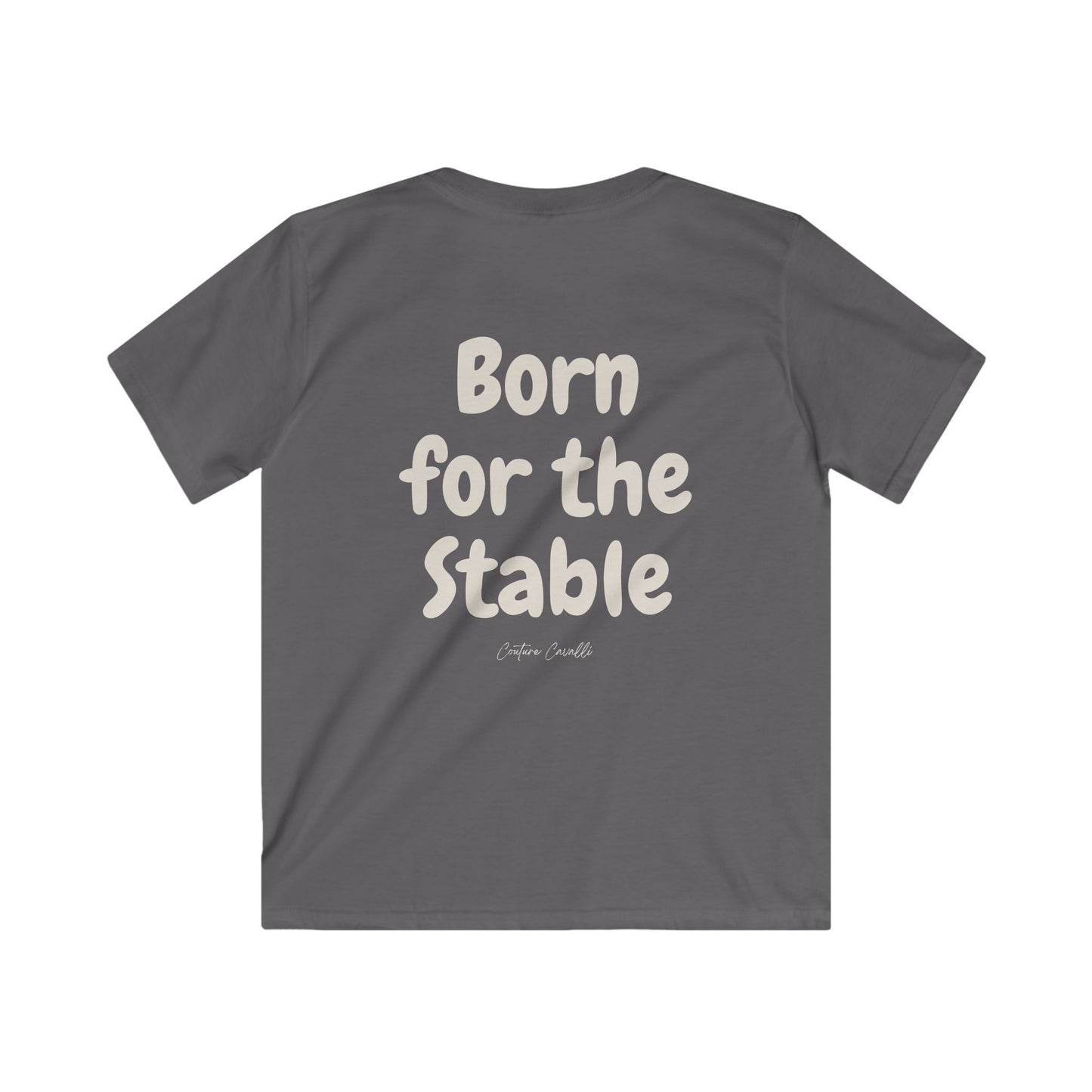 Kids Tee — "Born for the Stable" Horse Lover Shirt