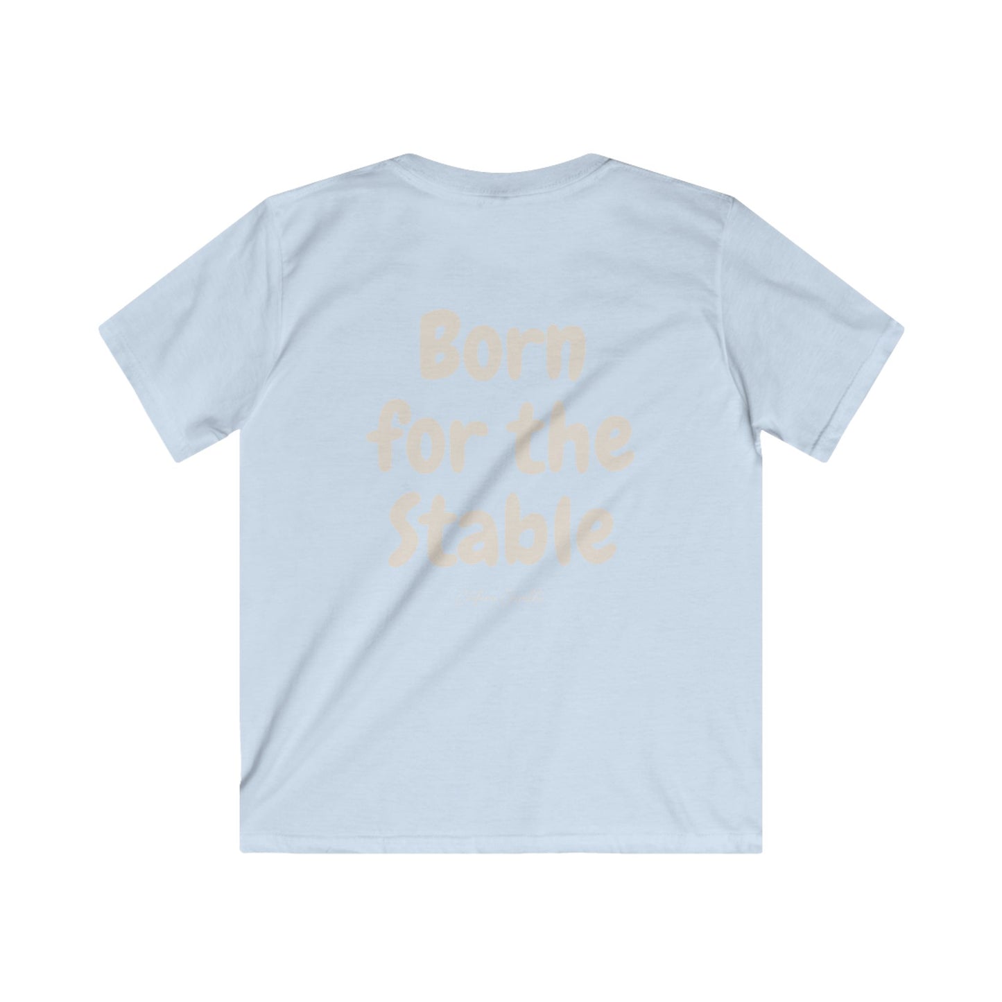 Kids Tee — "Born for the Stable" Horse Lover Shirt