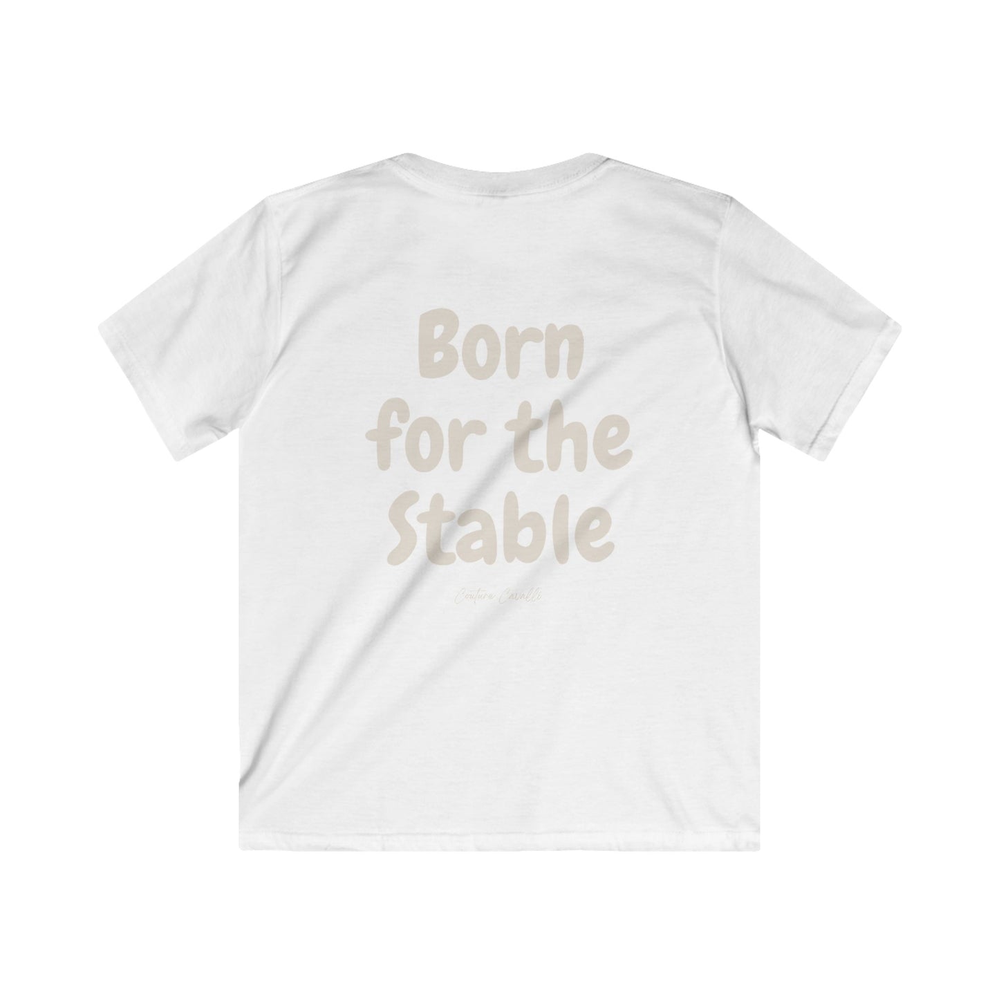 Kids Tee — "Born for the Stable" Horse Lover Shirt