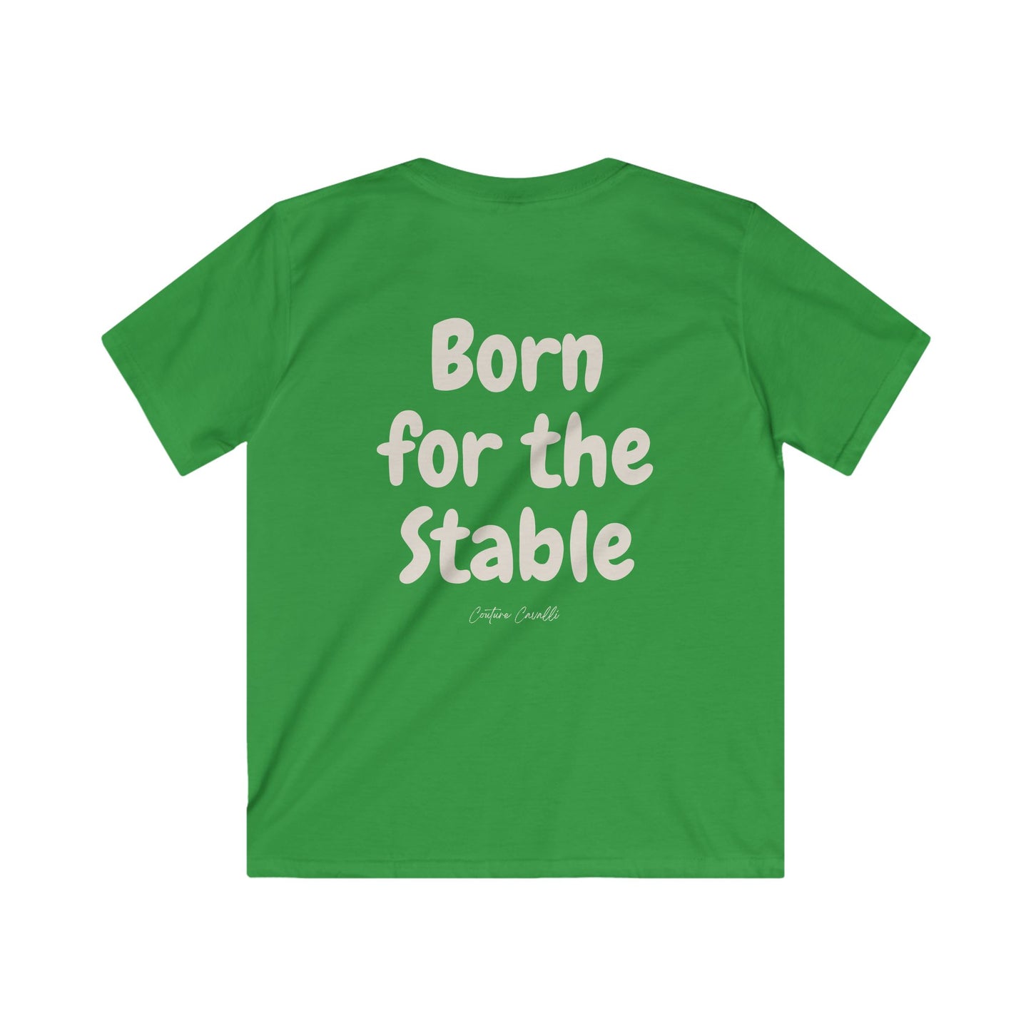 Kids Tee — "Born for the Stable" Horse Lover Shirt