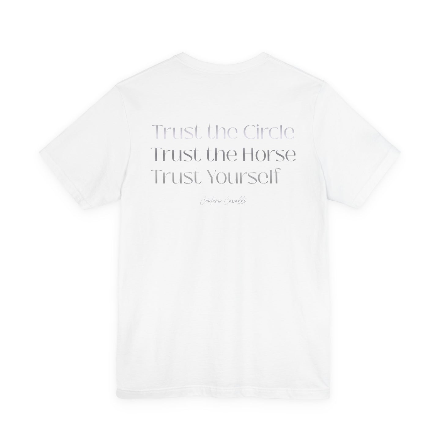 Trust the Circle Voltigieren T-Shirt – Minimalistischer Statement Print