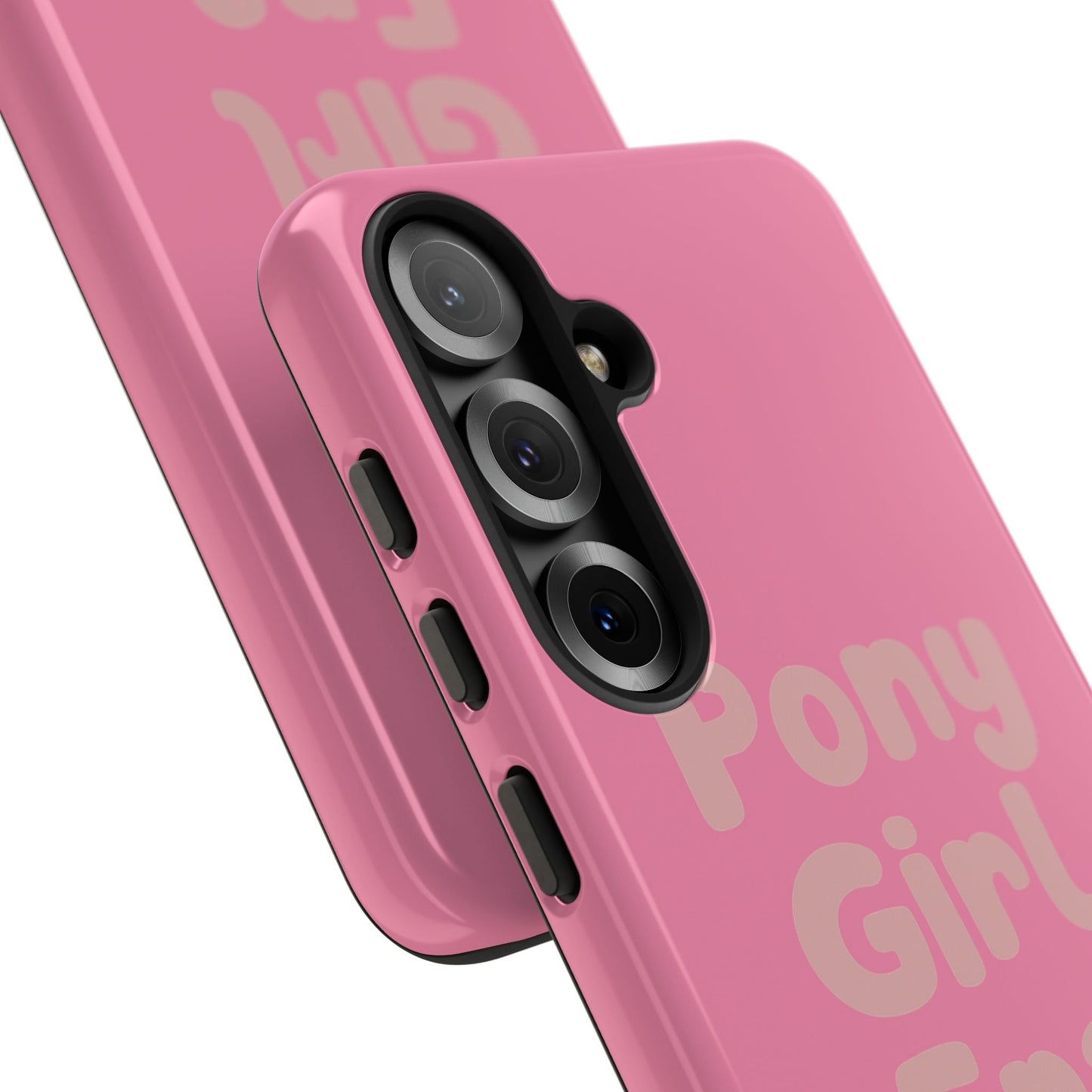 Pony Girl Era Phone Case — Pink Retro Text Protective Tough Case