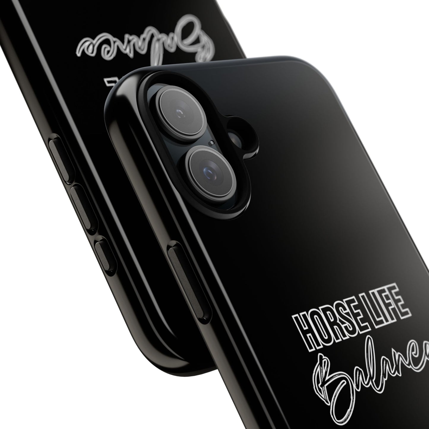 Phone Case - "Horse Life Balance" Glossy Tough Protective Case for Equestrians
