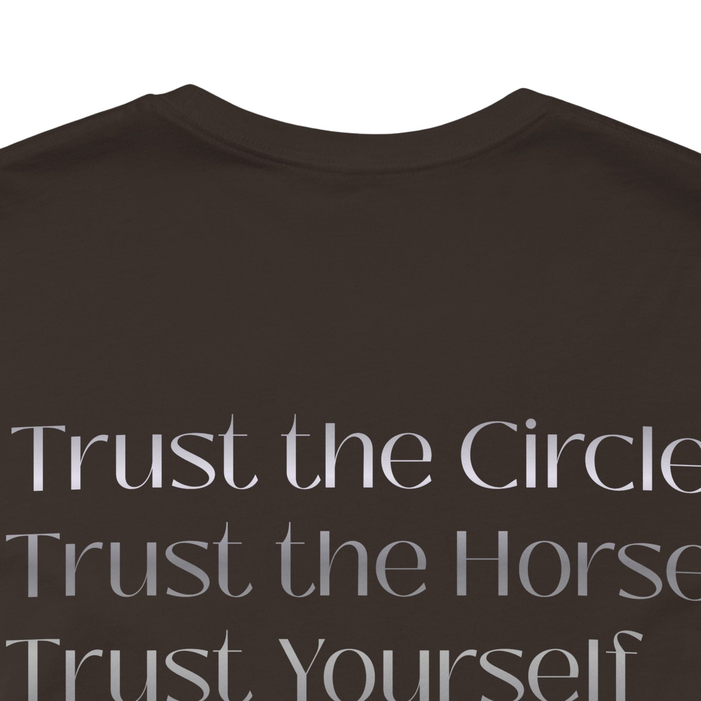 Trust the Circle Voltigieren T-Shirt – Minimalistischer Statement Print