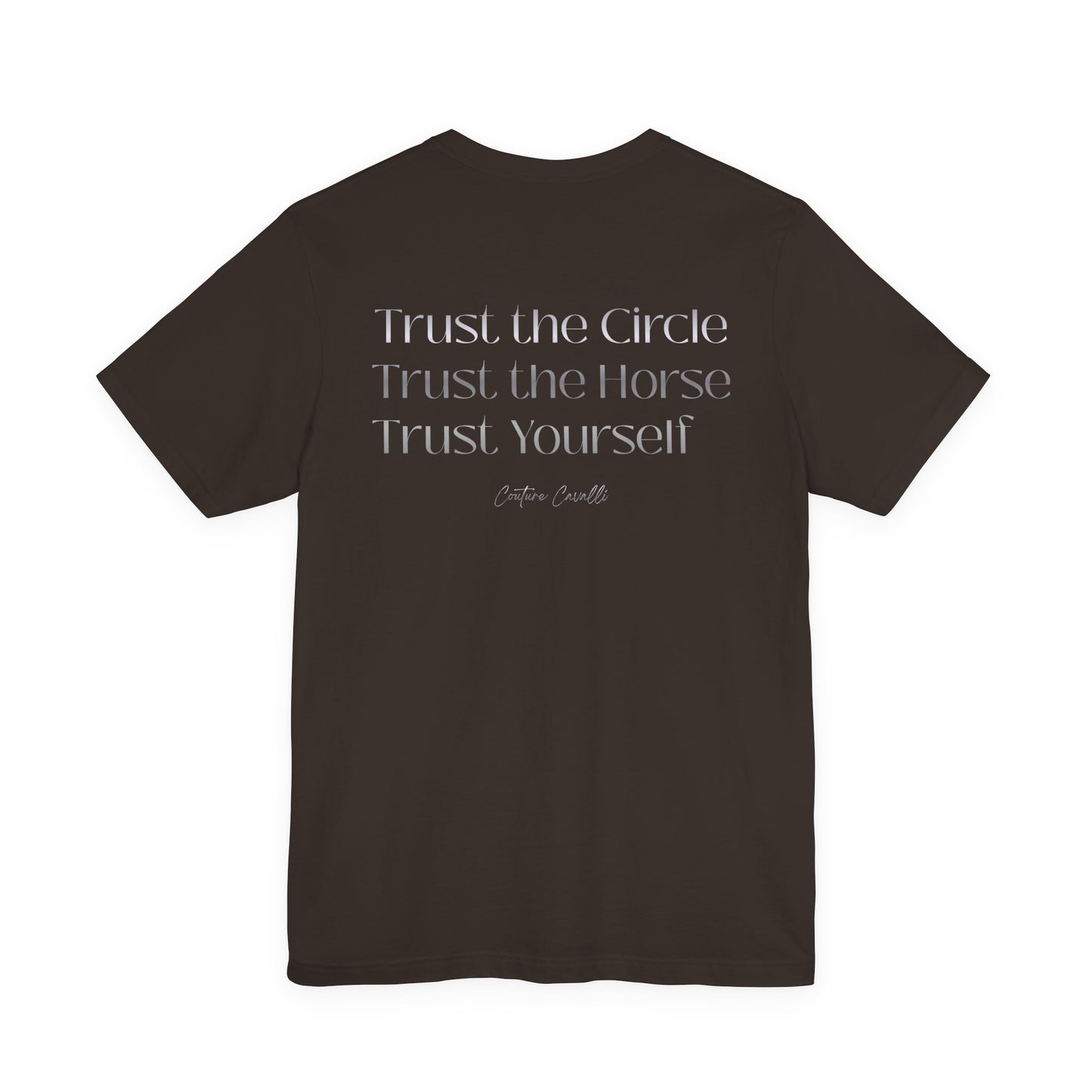 Trust the Circle Voltigieren T-Shirt – Minimalistischer Statement Print