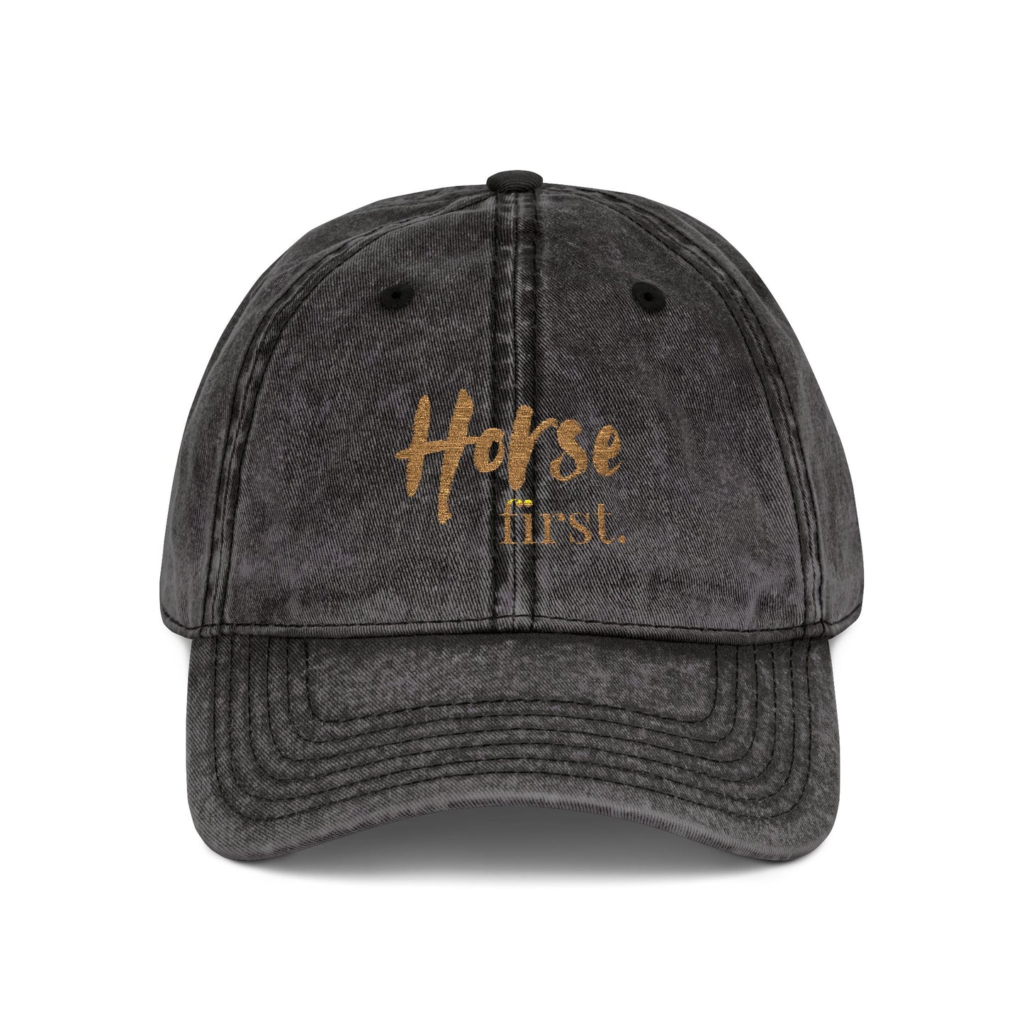 Horse first.Cap - Embroidered Vintage Cap