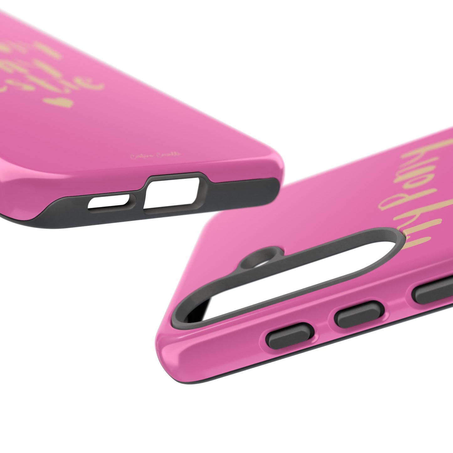 Pink 'My Pony Is My Bestie' Tough Phone Case I Handyhülle I Personalisiert mit Ponynamen