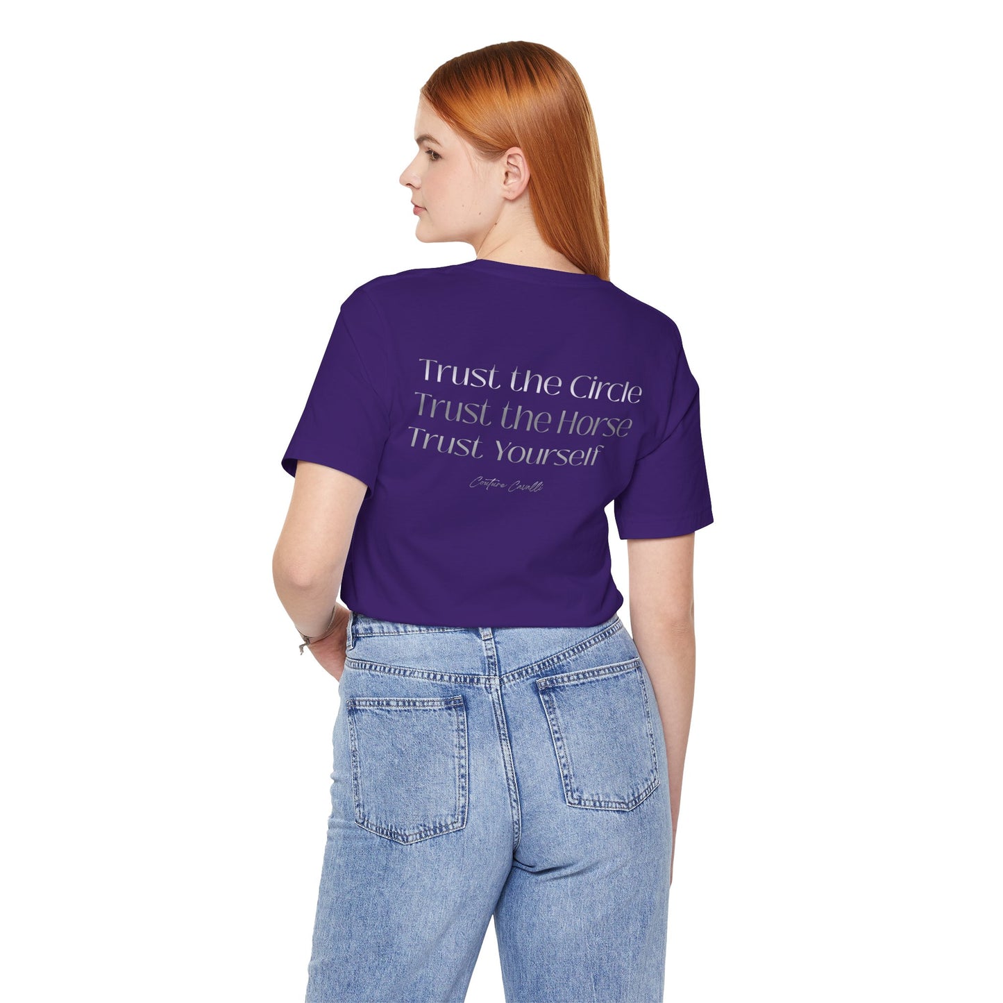 Trust the Circle Voltigieren T-Shirt – Minimalistischer Statement Print
