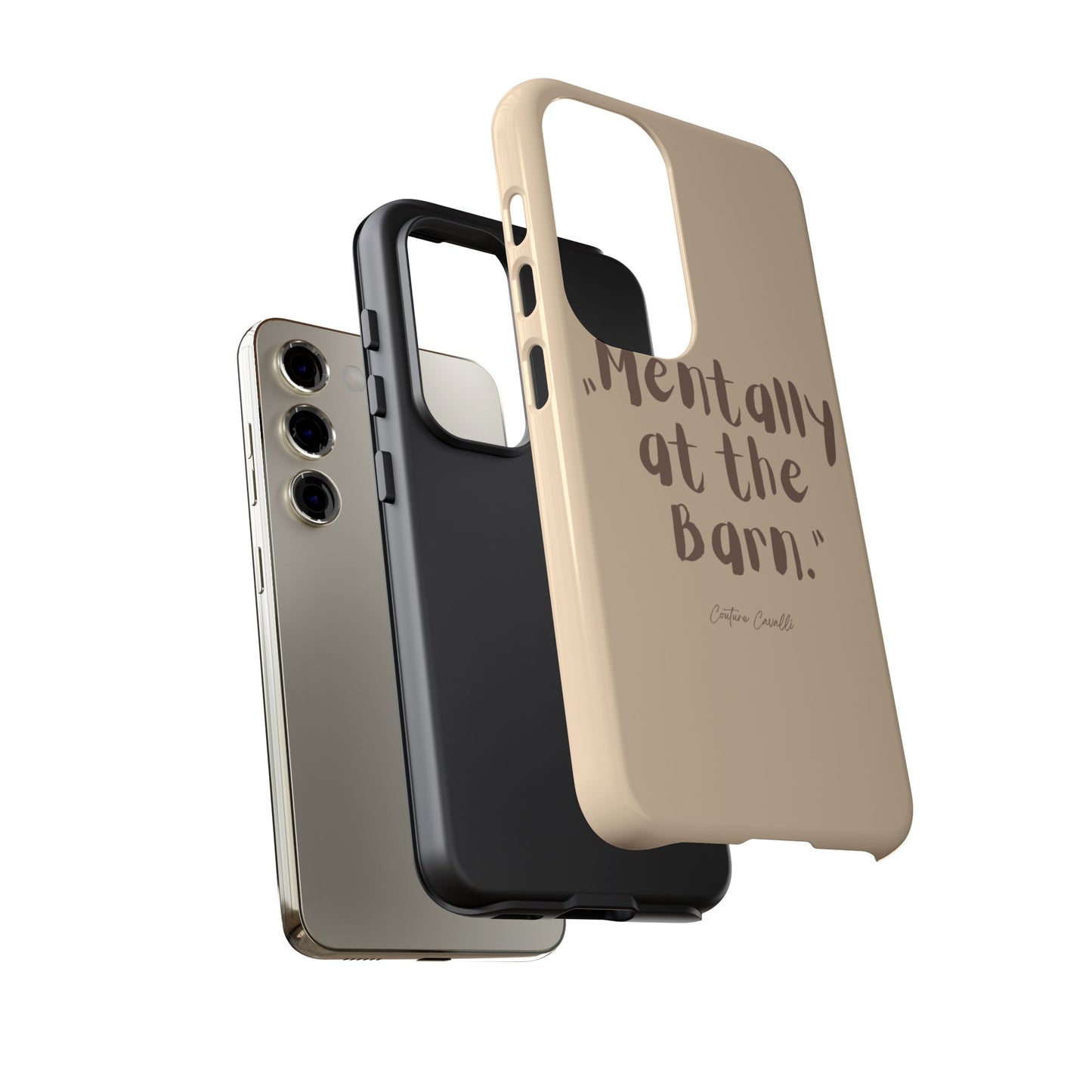 Phone Case — "Mentally at the Barn" Rustic Farmphone Protective Cover