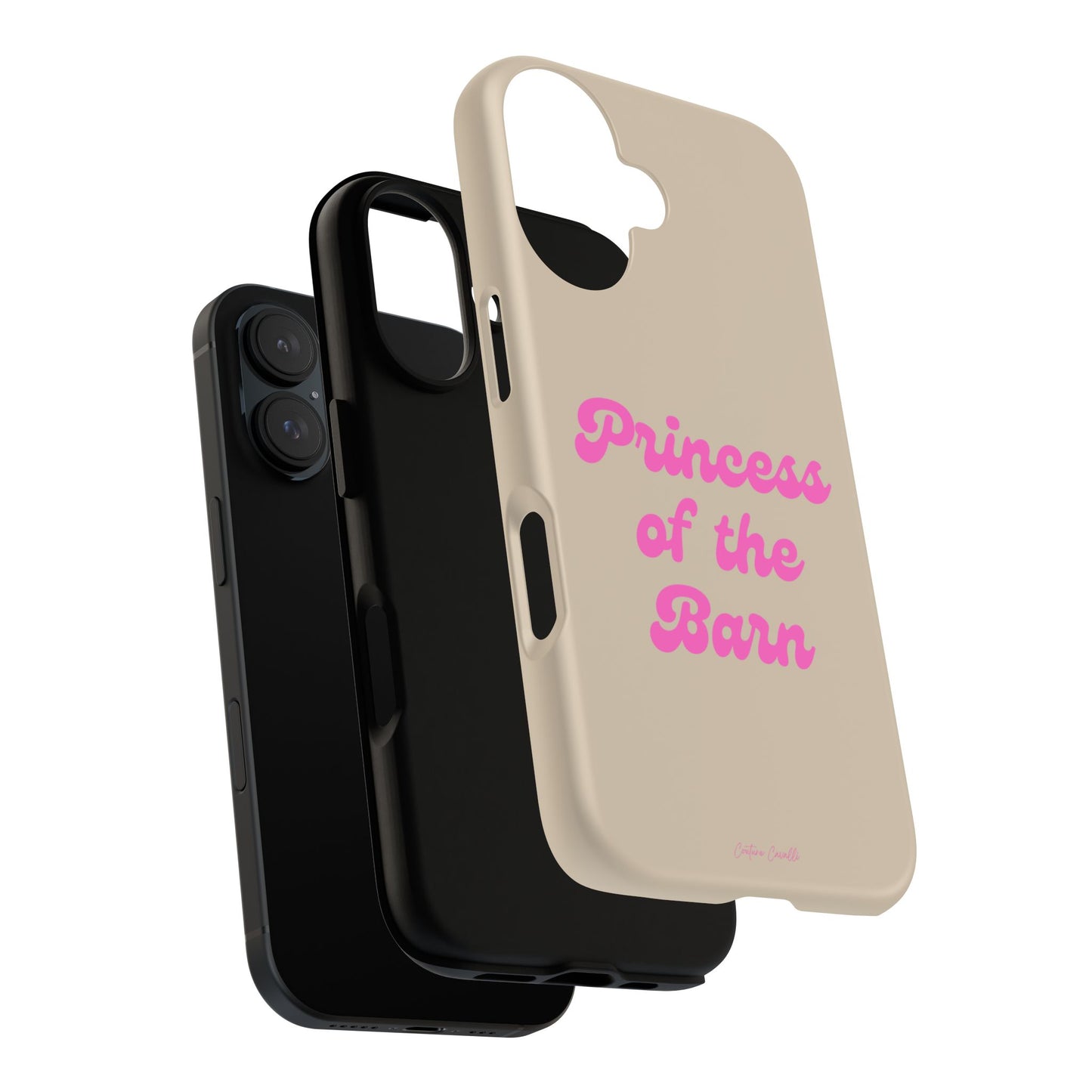Phone Case — "Princess of the Barn" Pink Script Protective Tough Case